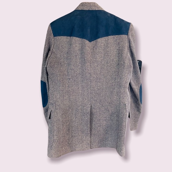 Pendleton Wool Blazer with suede accents. Men’s 40 Long like new vintage - Picture 4 of 11